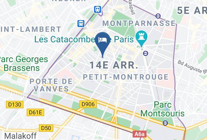 Paris - Hotel Ariane Montparnasse By Patrick Hayat Maps
