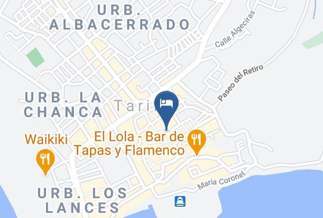 Cadiz - Hotel Aristoy Tarifa Maps