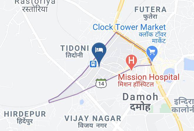 Damoh - Hotel Arjun Maps