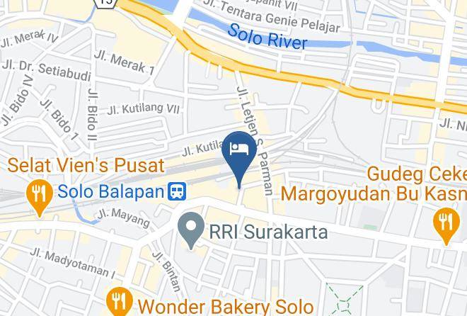 Surakarta - Hotel Arjuna Maps