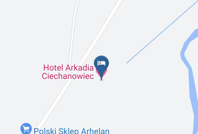 Hotel Arkadia Ciechanowiec Map