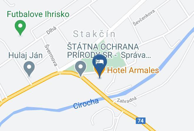 Snina - Hotel Armales Maps