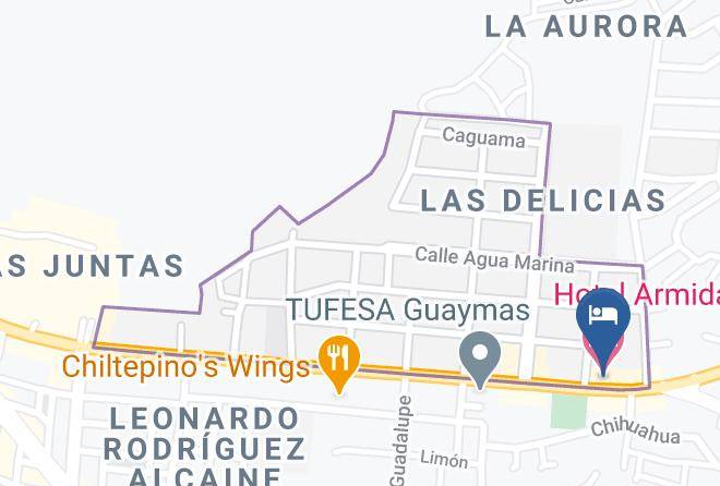 Guaymas - Hotel Armida Maps