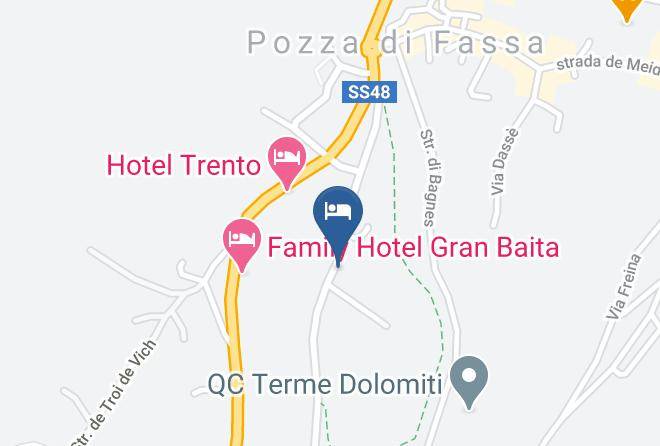 Trento - Hotel Arnika Pozza Di Fassa Dolomiti Trentino Maps