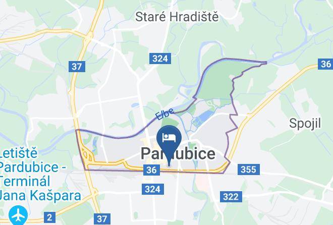 Pardubice - Hotel Arnost Maps