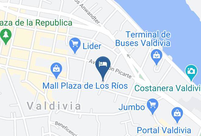 Valdivia Province - Hotel Aroma Verde Maps
