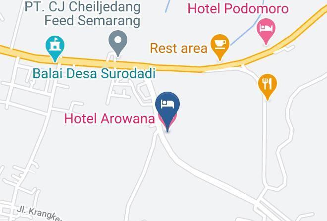 Batang Regency - Hotel Arowana Maps