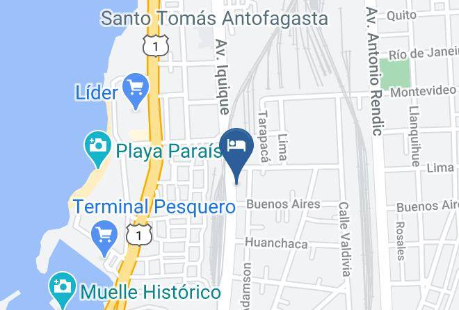 Antofagasta Province - Hotel Arrecife Maps
