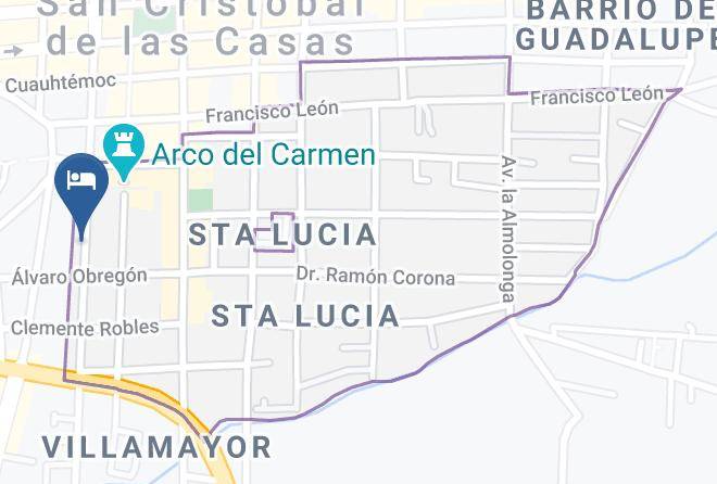 San Cristobal De Las Casas - Hotel Arrecife De Coral Maps