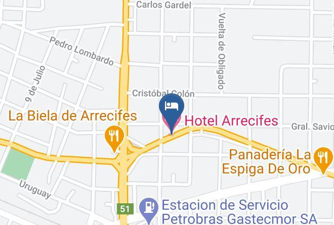 Arrecifes - Hotel Arrecifes Maps