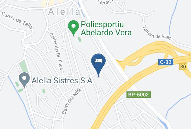 Hotel Arrey Alella Map