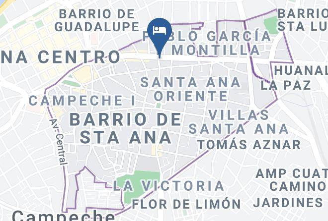 Campeche Barrio Santa Ana - Hotel Arroyo Maps
