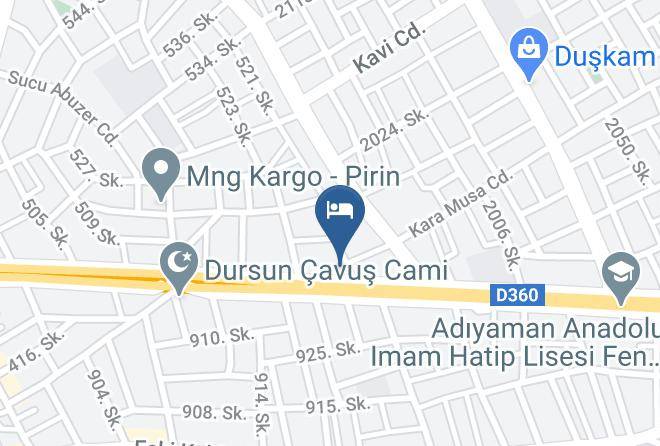 Adiyaman Mehmet Akif - Hotel Arsames Maps