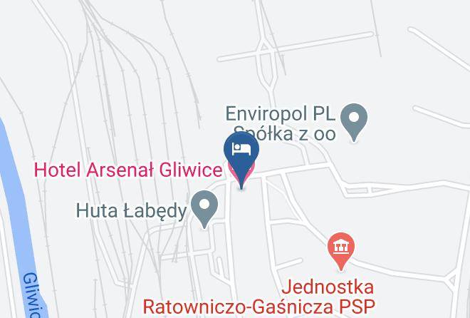 Gliwice - Hotel Arsenal Gliwice Maps
