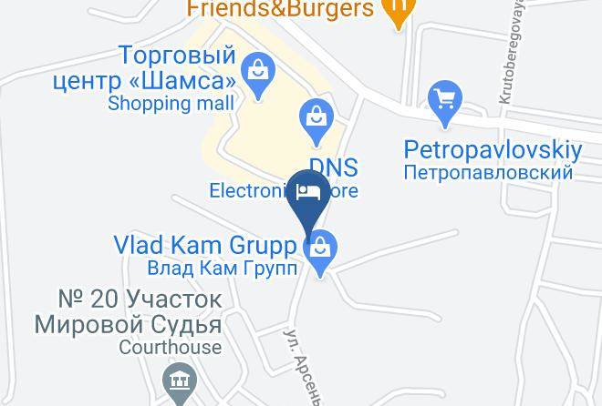 Petropavlovsk Kamchatskiy - Hotel Arsenev Maps