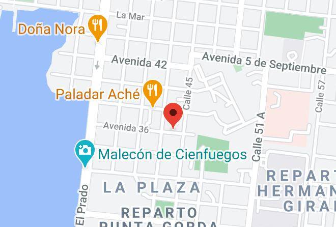 Cienfuegos - Hotel Arsesio Y Hedy Maps