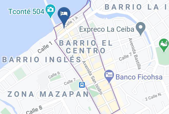 La Ceiba - Hotel Art Deco Beach Maps