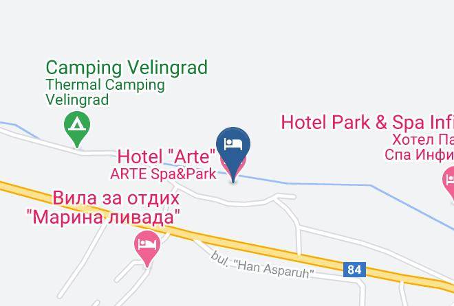 Velingrad - Hotel Arte Maps