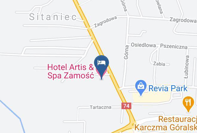Zamojski - Hotel Artis & Spa Zamosc Maps