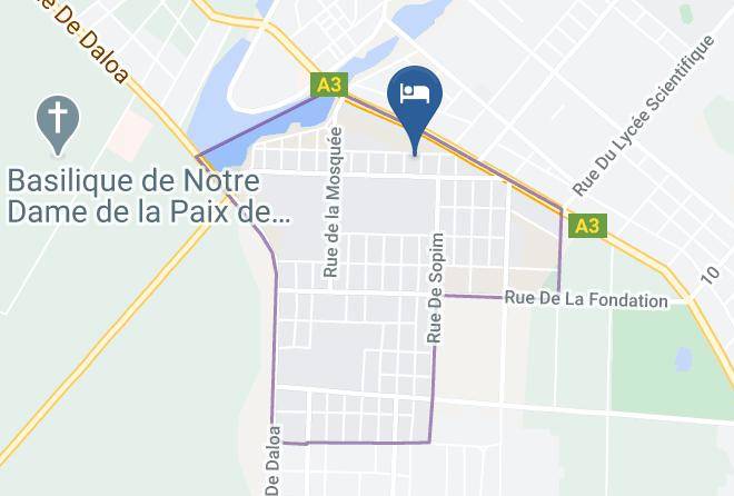 Yamoussoukro - Hotel Artisans Maps
