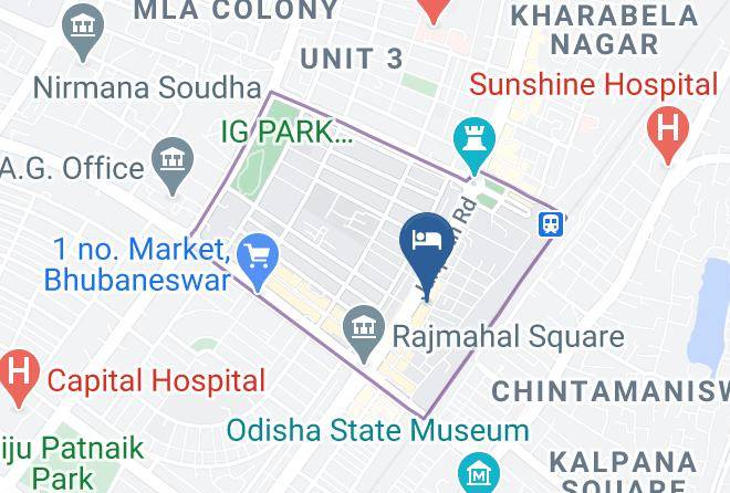 Bhubaneshwar - Hotel Arya Palace Maps