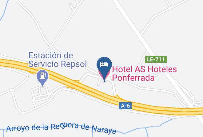 Leon - Hotel As Hoteles Ponferrada Maps