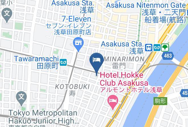 Taito Ward - Hotel Asakusa & Capsule Maps