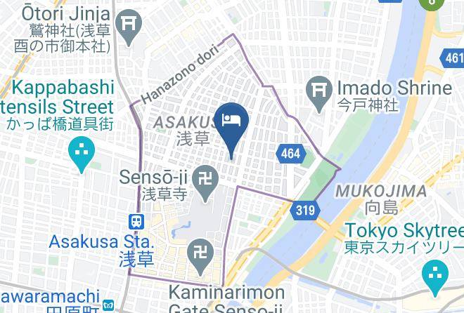 Taito Ward - Hotel Asakusa Kannon Ura Maps
