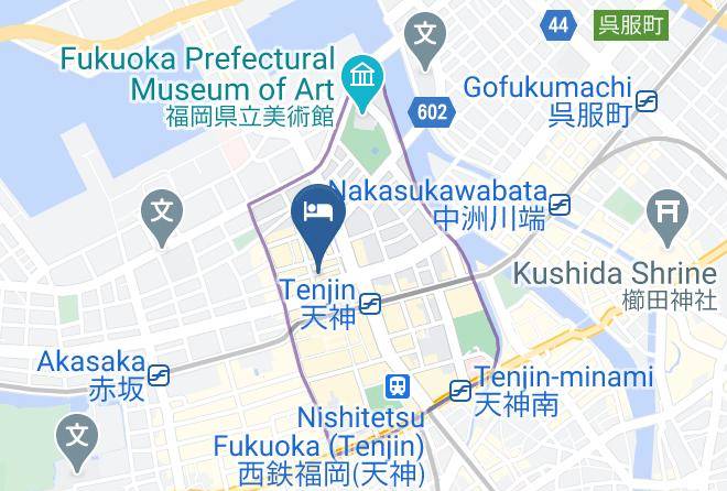 Fukuoka City Chuo Ward - Hotel Ascent Fukuoka Maps
