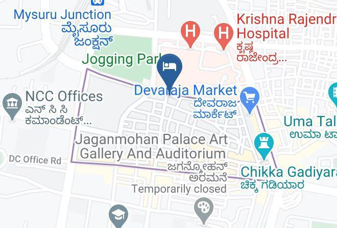 Mysore - Hotel Ashoka Maps