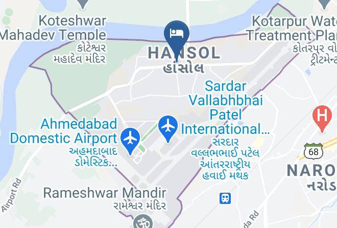 Ahmadabad - Hotel Ashray Inn Express Maps