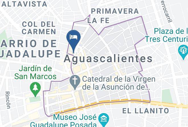 Aguascalientes Aguascalientes City Center - Hotel Asis Maps