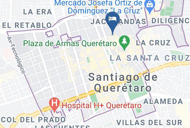 Santiago De Queretaro - Hotel Aspeytia Maps