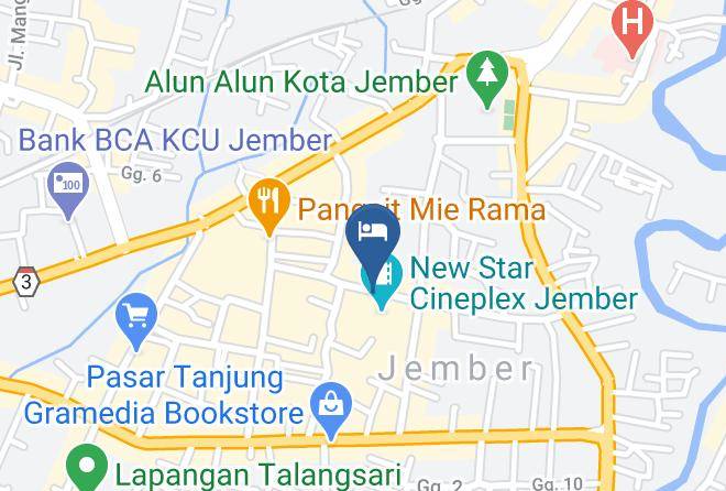 Jember Regency - Hotel Asri Maps