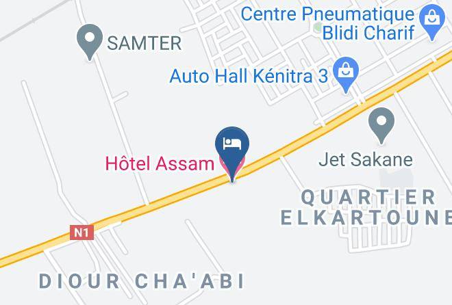 Kenitra - Hotel Assam Maps