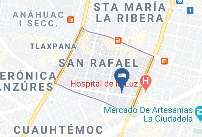 Cuauhtemoc - Hotel Astor Maps