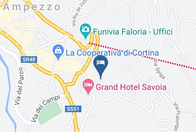 Hotel Astoria Cortina D'ampezzo Map