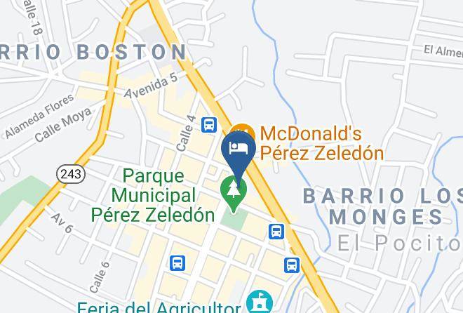Perez Zeledon - Hotel Astoria Maps