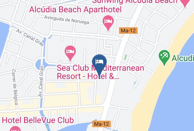 Baleares - Hotel Astoria Playa 4 Sup Maps