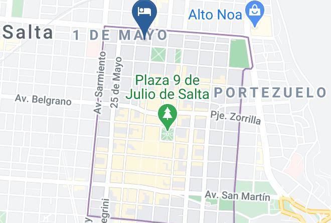 Salta - Hotel Astur Maps