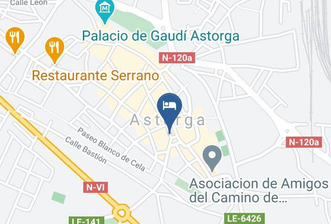 Leon - Hotel Astur Plaza Maps