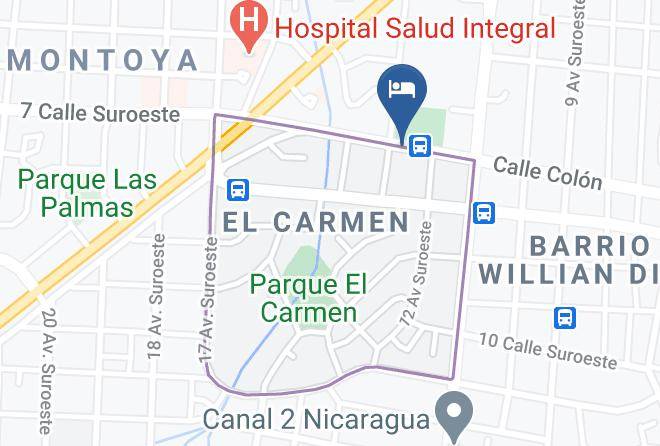 Managua - Hotel Asturias Nicaragua Maps