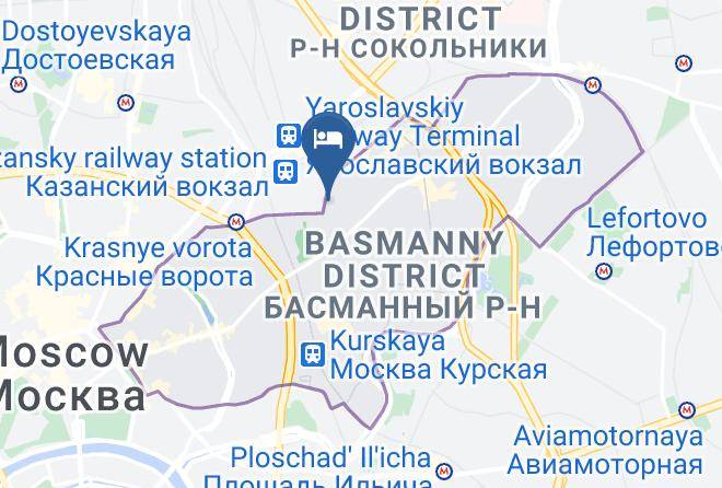 Moscow - Hotel At First Basmanny Lane Maps