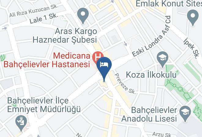 Bahcelievler - Otel Atabay Maps