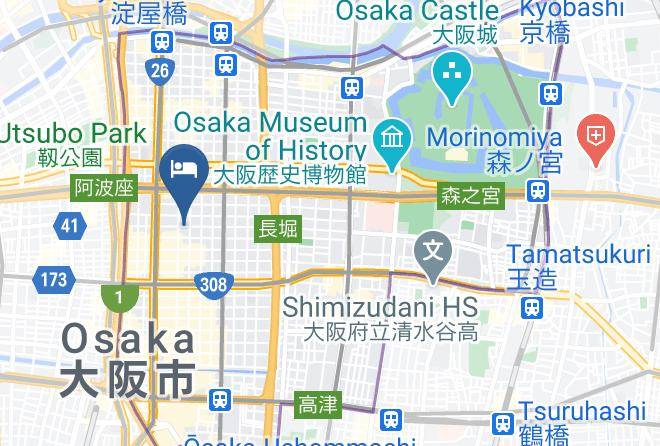 Osaka City Chuo Ward - Hotel Atarayo Osaka Maps