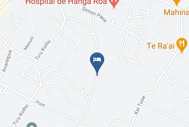Easter Island - Hotel Atavai Maps