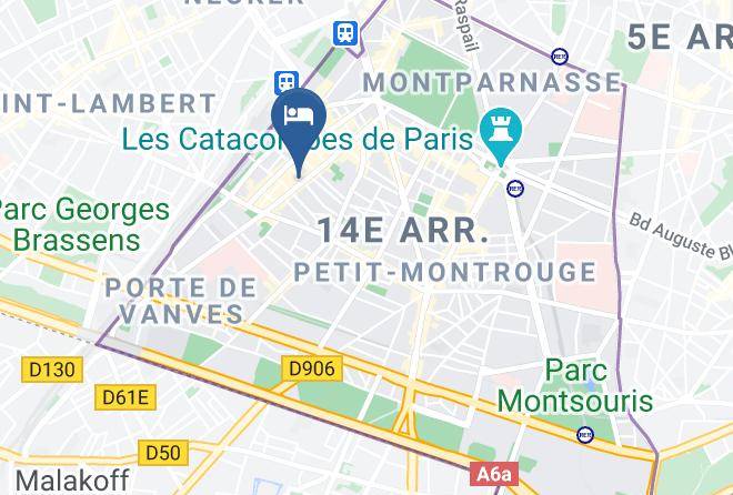 Hotel Atelier Montparnasse Map