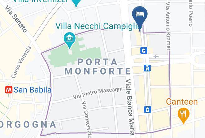 Milan - Hotel Atena Maps