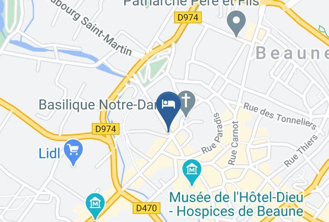 Cote D Or - Hotel Athanor Beaune Centre Maps