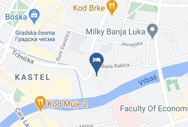 Banja Luka - Hotel Atina Maps